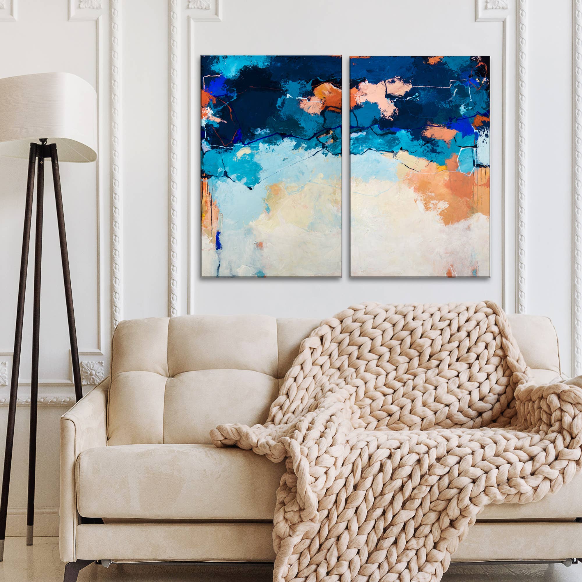 Ready2hangart, Inc. - Wholesale Wall Art Set - Summer Fiesta I & II' Wrapped Canvas Art by Lynn Byrd1