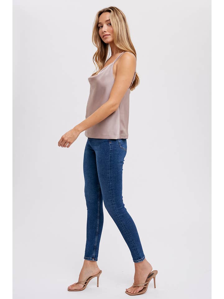 Bluivy – wholesale Camisole – Women′s – SILKY COWL NECK CAMI23