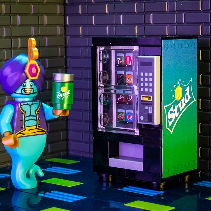 B3 Customs - Wholesale Building Set - Kids - Custom LEGO Stud Soda Vending Machine