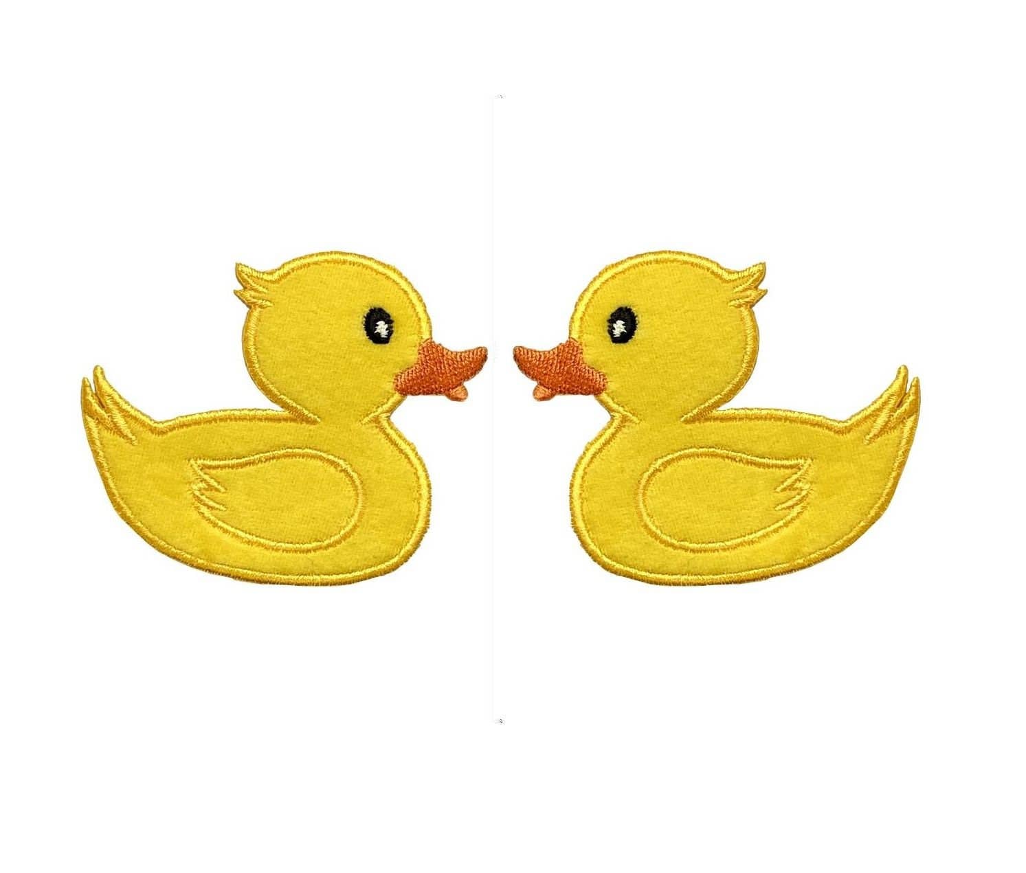 Wholesale Applique - Wholesale Patch - Yellow Duck, Rubber Duckie Ducky, Facing Left or Facing Right, - Iron on Patch
