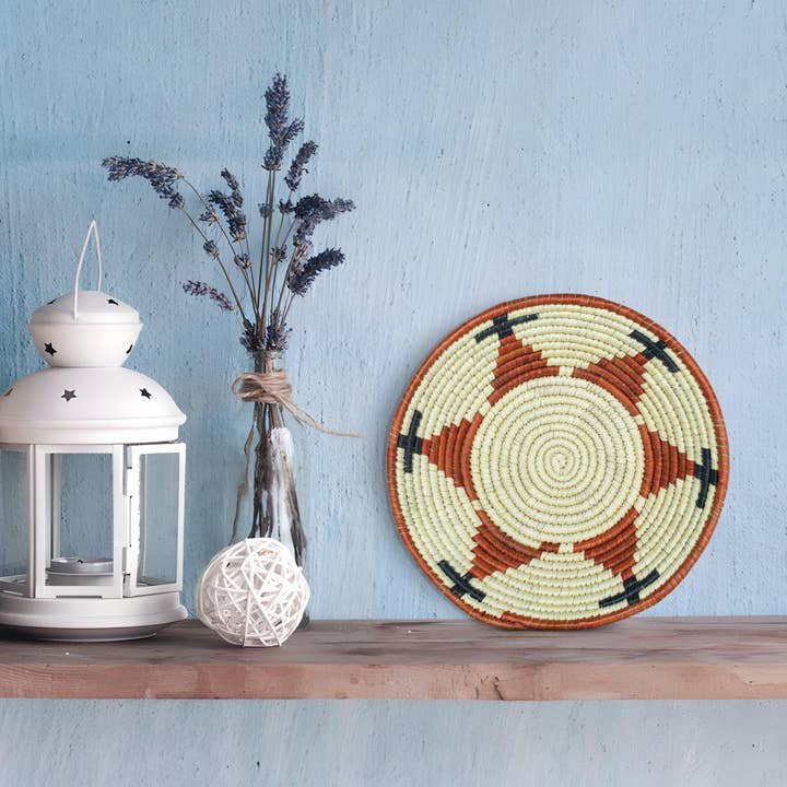 Panier tissé à la main - Panier du sud-ouest - 20 cm de diamètre pour la vente par ArtisanalEmporiumLLC