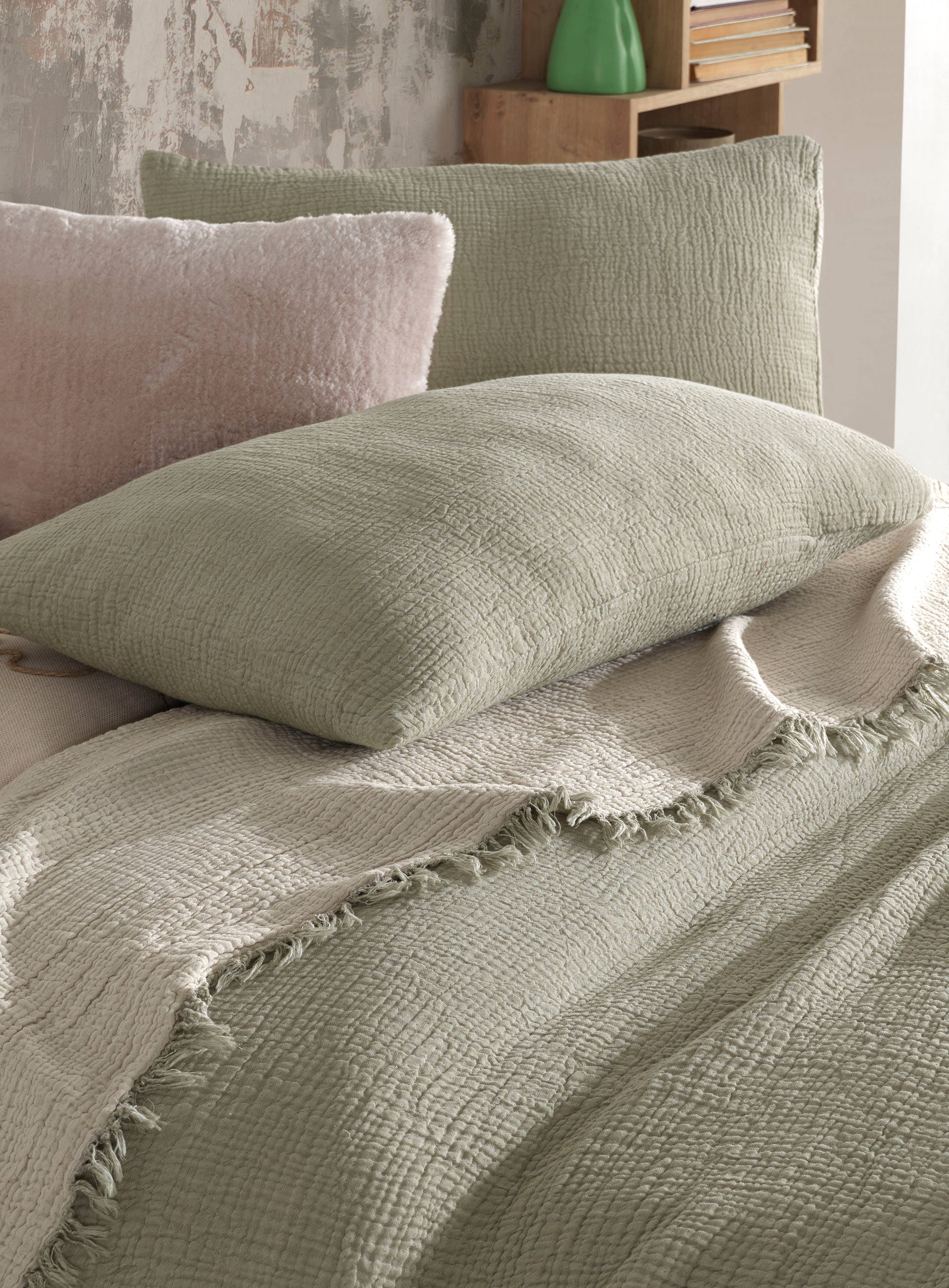 destinyhometex - Wholesale Throw Blanket - Purple color 4 layer gauze throw26