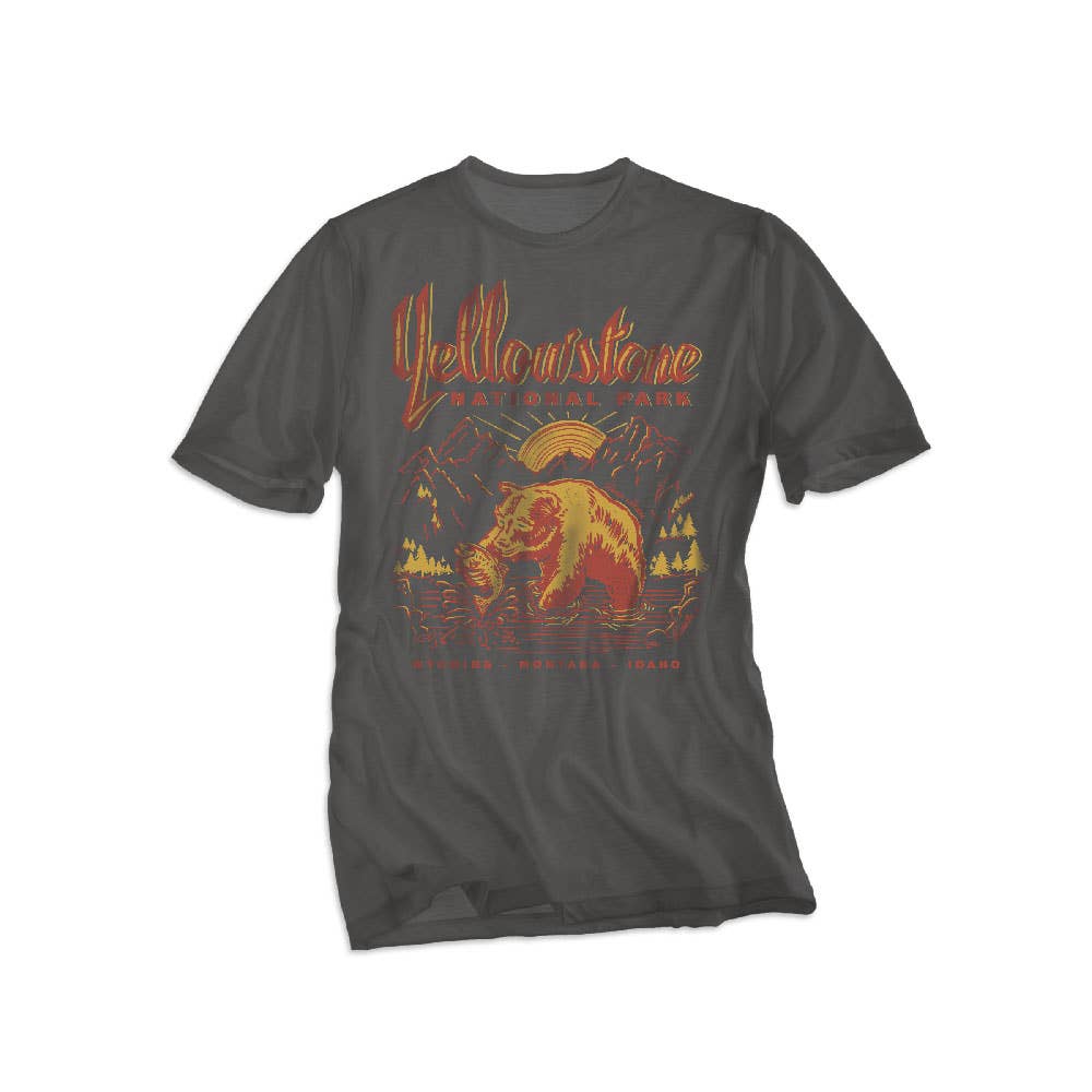 Black Yellowstone National Park Unisex T-Shirt for wholesale on Faire