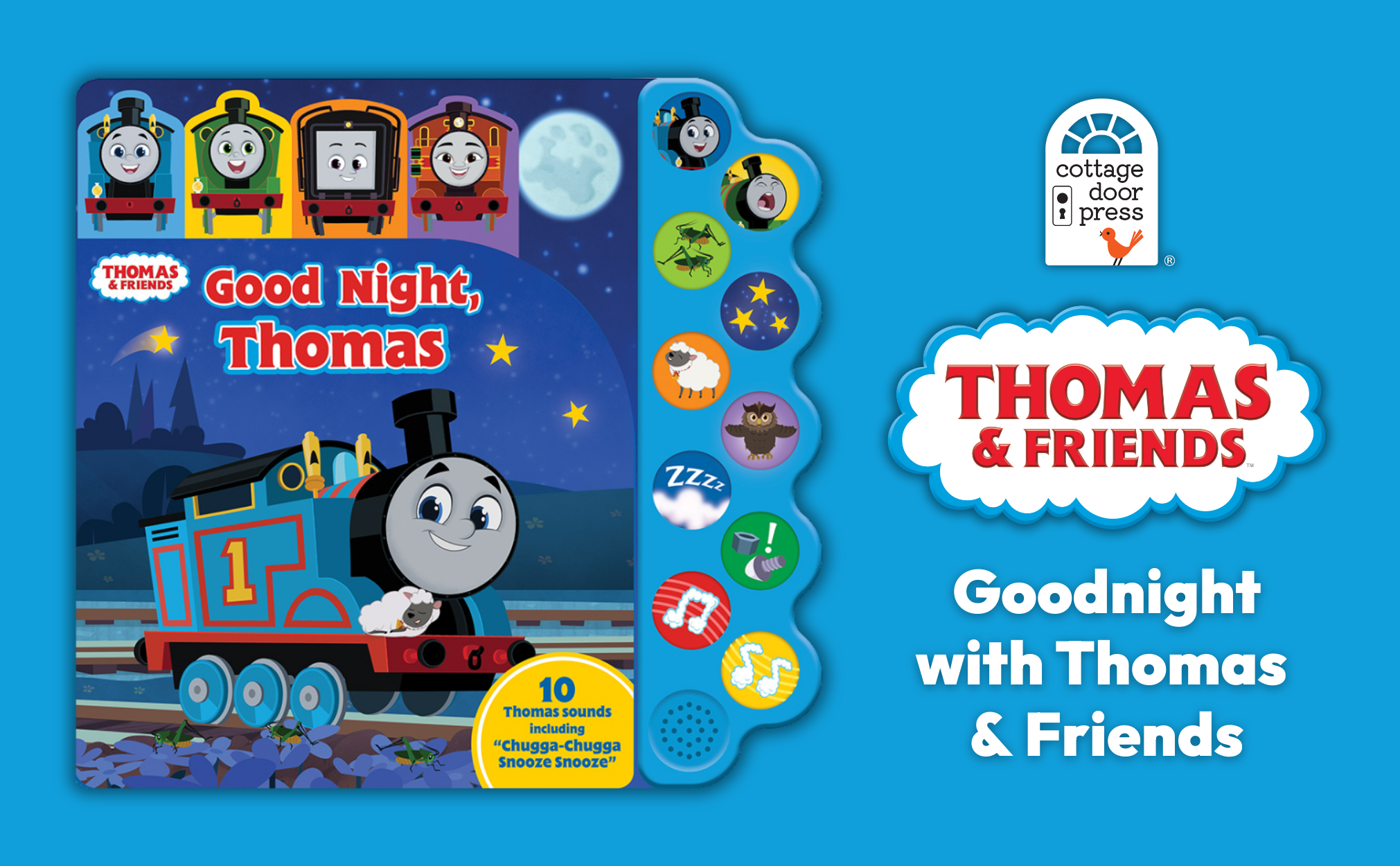 Cottage Door Press - Wholesale Preschool Book (3-5) - Thomas & Friends Good Night Thomas Train Bedtime Sound Book1
