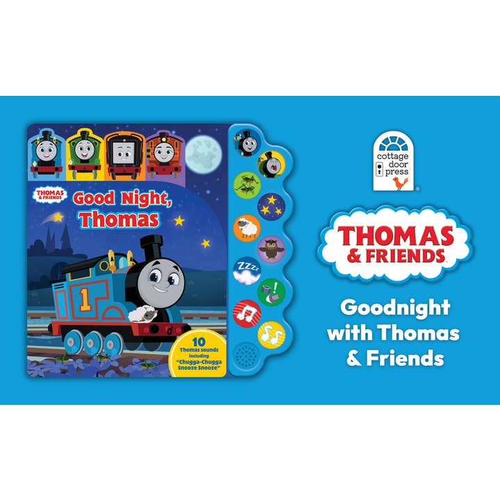 Cottage Door Press - Wholesale Preschool Book (3-5) - Thomas & Friends Good Night Thomas Train Bedtime Sound Book1