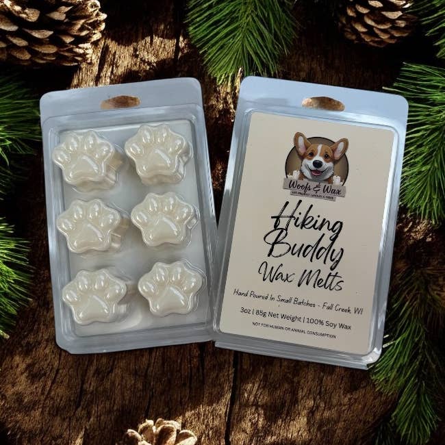 Woofs & Wax - Wholesale Wax Melt - Hiking Buddy Wax Melts - 3oz 100% Soy - Pet Safe0