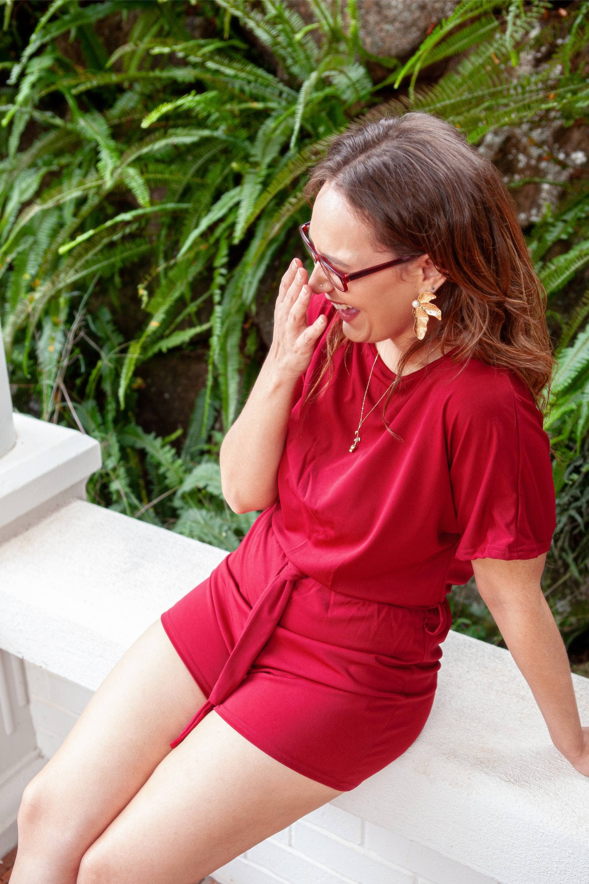 Pear Collections - Vente Combishort – femme - Combinaison col bateau Ruby Fun4