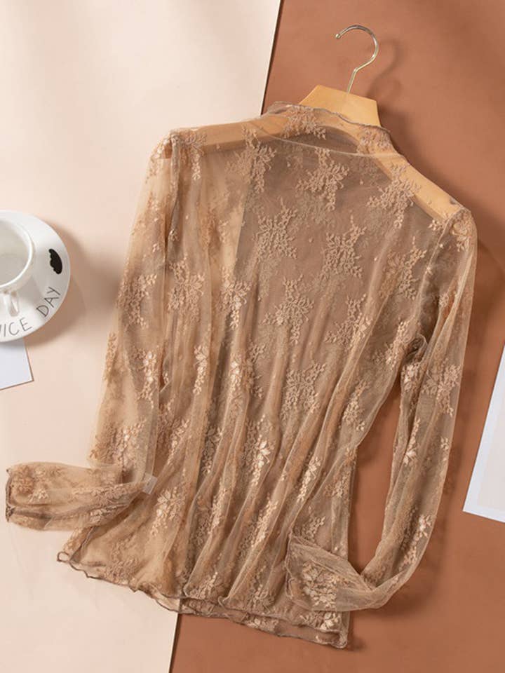 safistyle - Wholesale Blouse - Women's - Lace Long Sleeve Top3