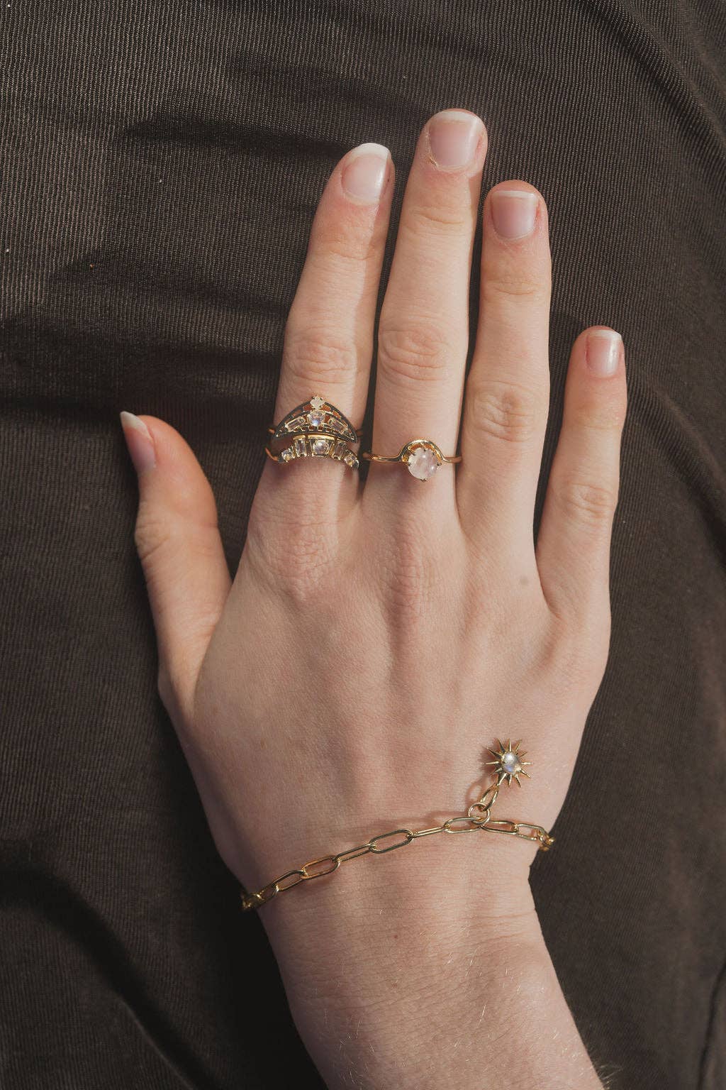 Studio Grun - Vente Bague avec plusieurs pierres - Bague ensoleillée4