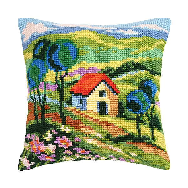 Needlepoint Pillow Kit Green Hills Collection Dart 5461 for wholesale by RTO&Collection D'Art (RTO Baltic OU)