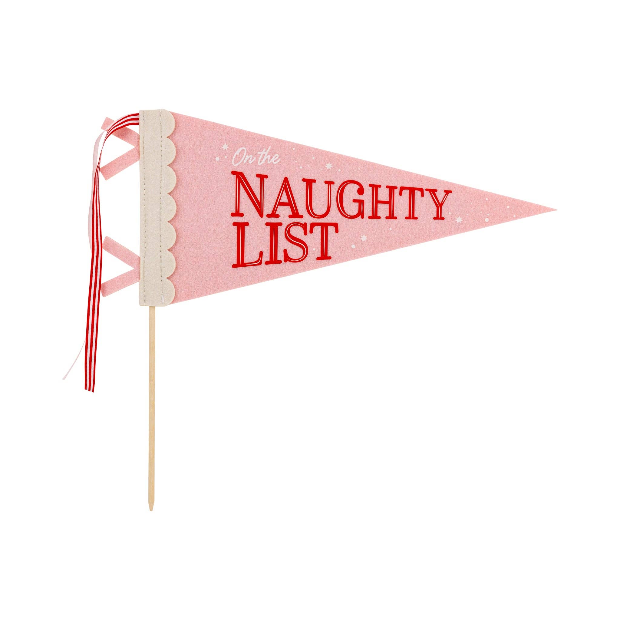 My Mind’s Eye - Wholesale Party Sign/Banner - PLHB169 - Naughty Nice Felt Pennant Banners3