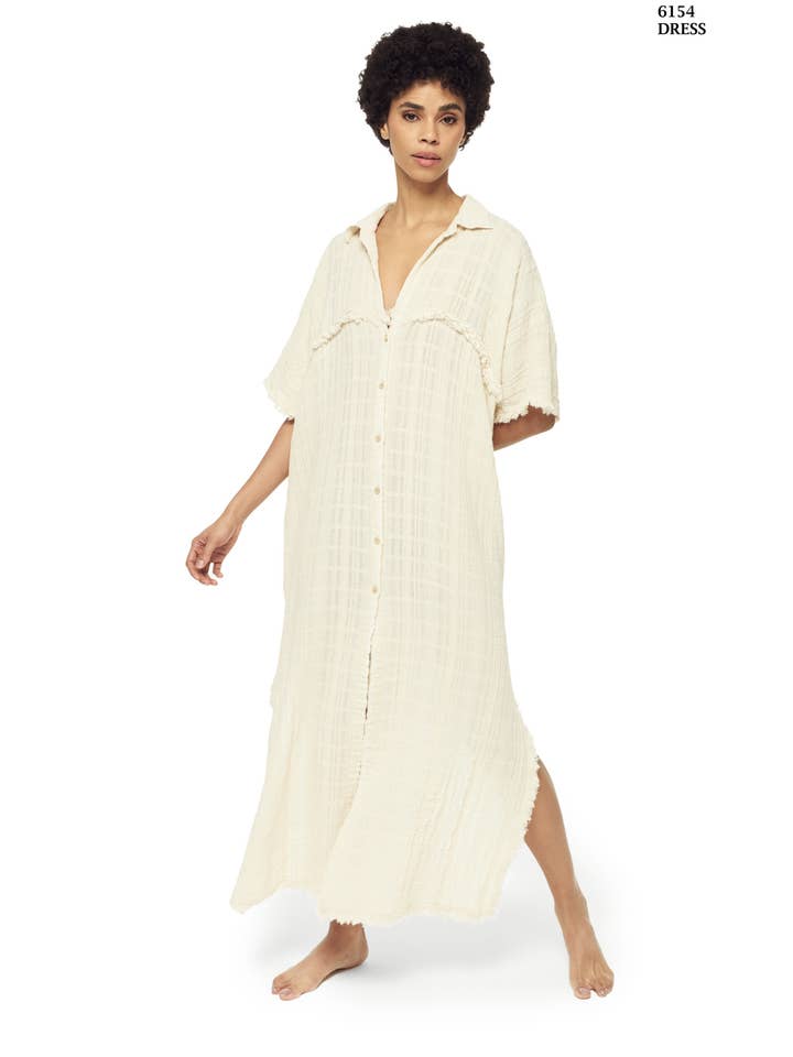 6154 bomuldskjole for engroshandel hos Blanca Gaia