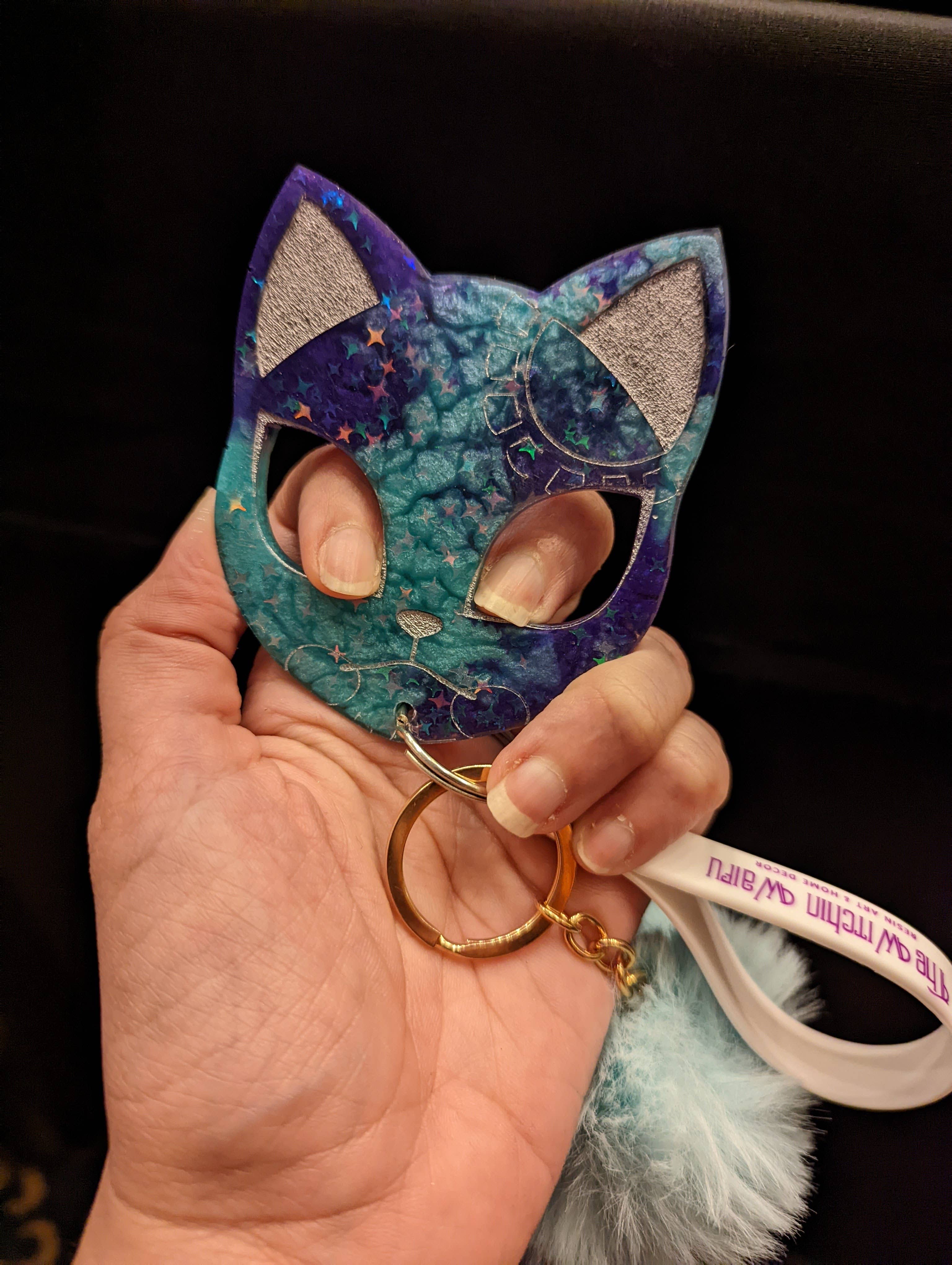 The Witchin Waifu - Venta al por mayor Llavero - Unisex - Llavero de seguridad de resina Kitsune Demon Slayer Fox Mask5