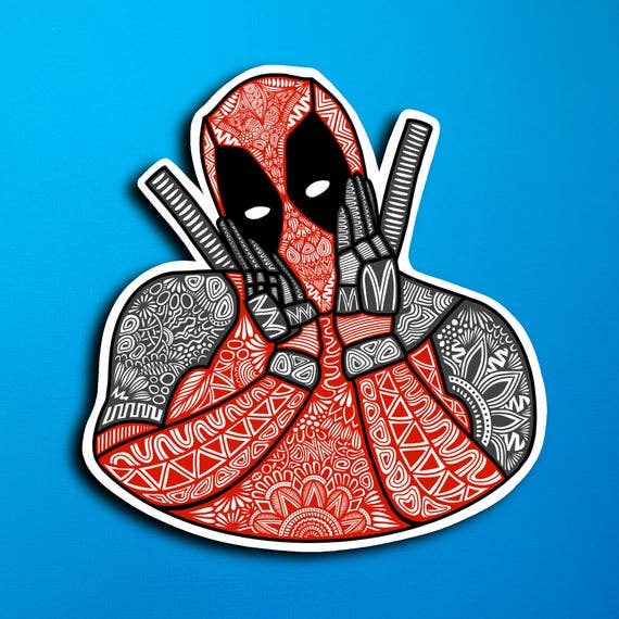Zenspire Designs - Wholesale Sticker - Deadpool Sticker (WATERPROOF)