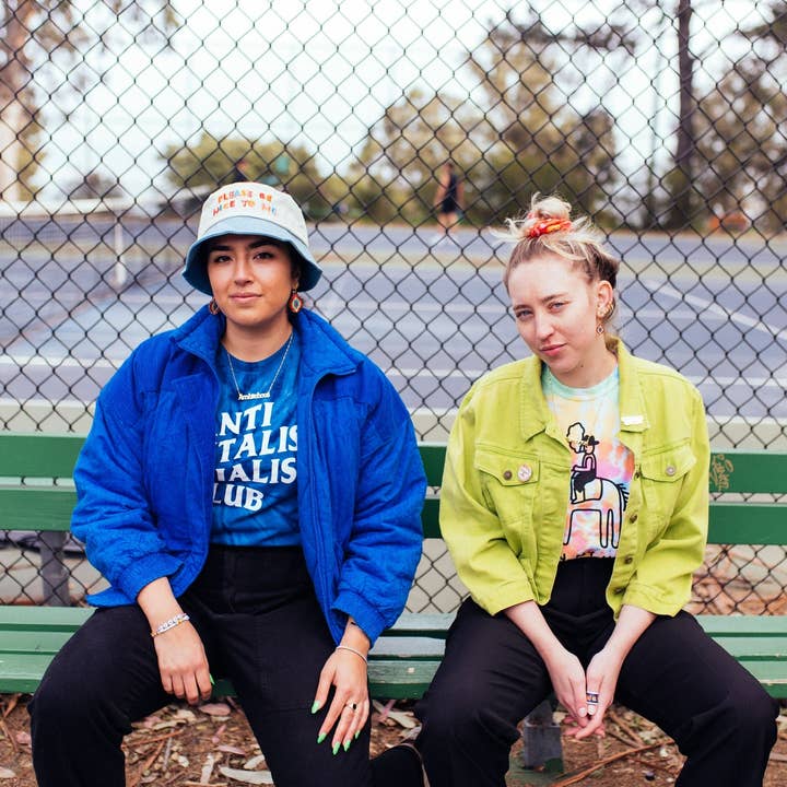 The Peach Fuzz - Wholesale Bucket Hat - Women's - Please Be Nice To Me Color Block Bucket Hat11