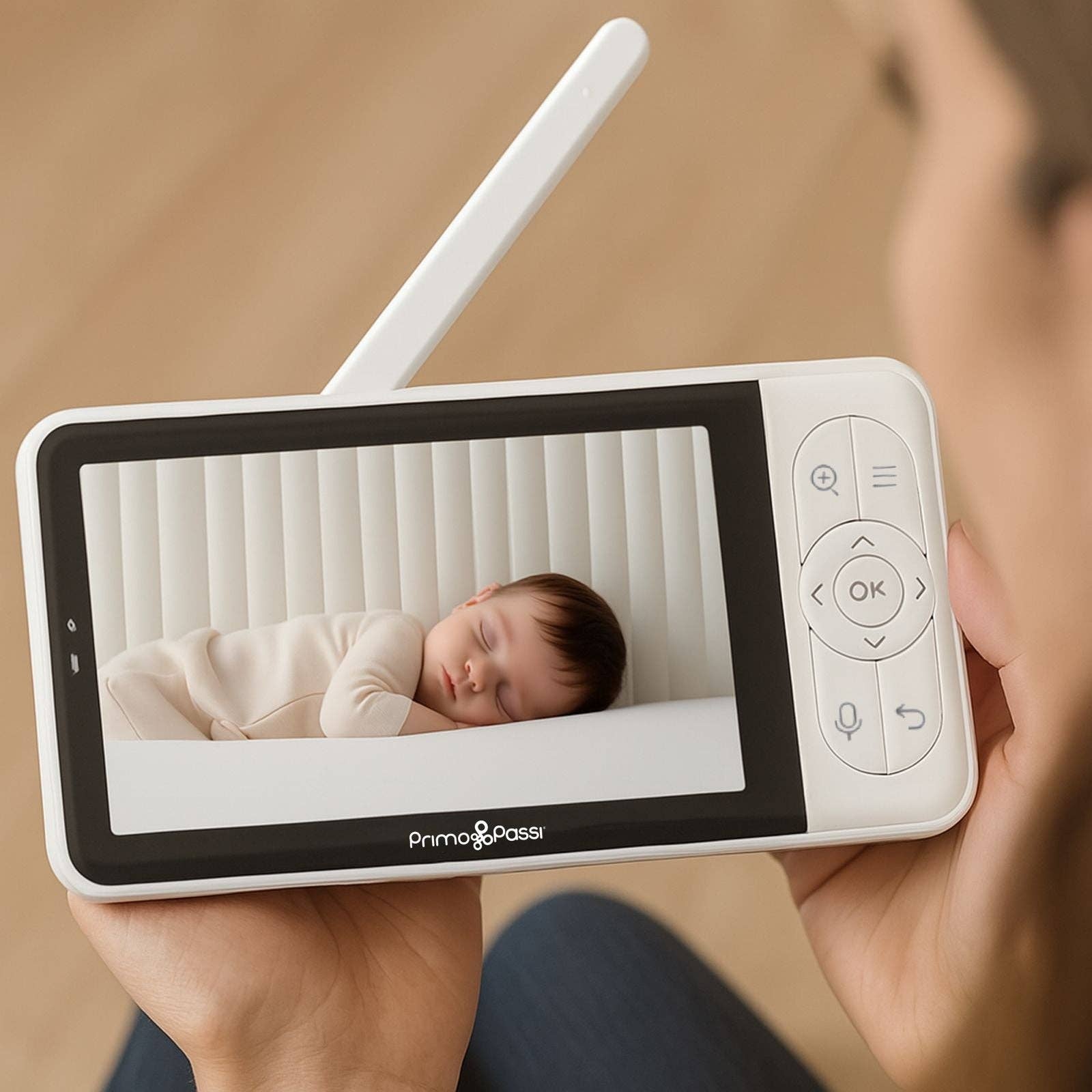 Primo Passi – Großhandel Babyphone mit Kamera – Primo Passi - Intelligenter WLAN-Baby-Monitor mit 5” HD-Bildschirm5