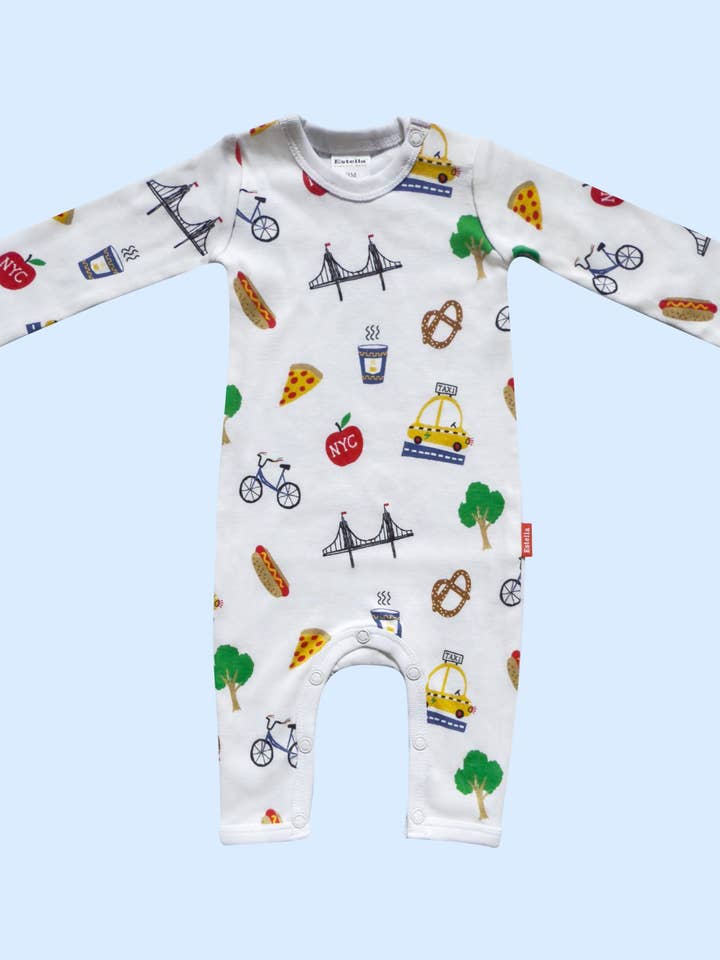 Estella Organic Big City Baby Romper (Handmade) and other Purchase Wholesale factory 43. Free Returns & Net 60 Terms on Faire trending on Faire.