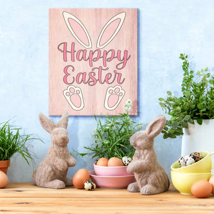 JennyGems - Wholesale Sign - Happy Easter Wooden Sign4