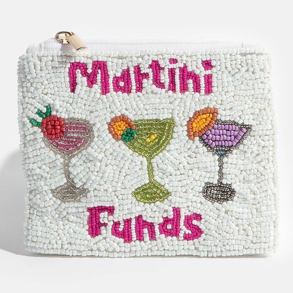 MULTI Frö Pärlbroderad Martini Fonder Myntbörs för wholesale på Faire1