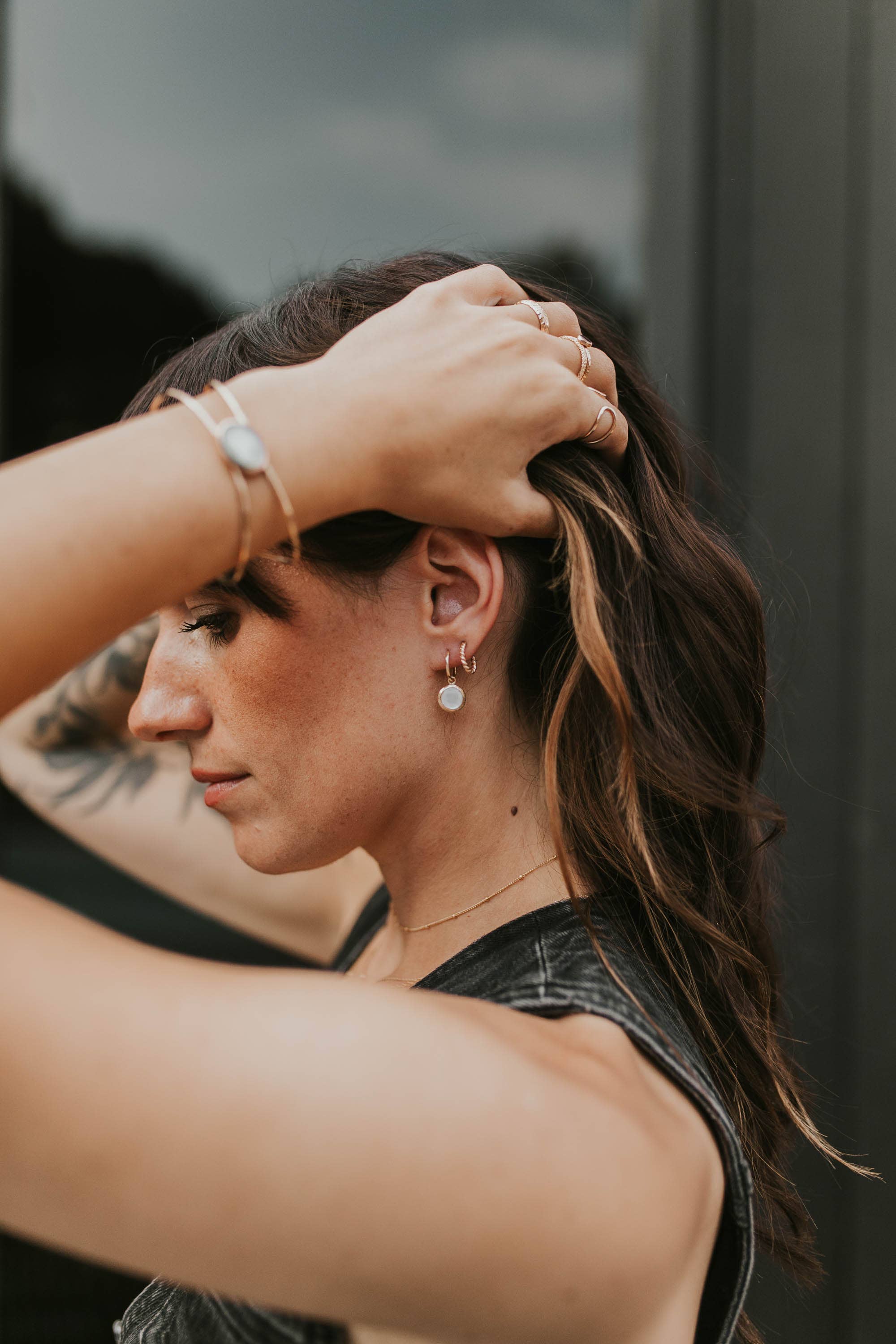 Hello Adorn - Wholesale Hoop Earrings - Ophelia Hoops | 14kt Gold Fill + Sterling Silver6