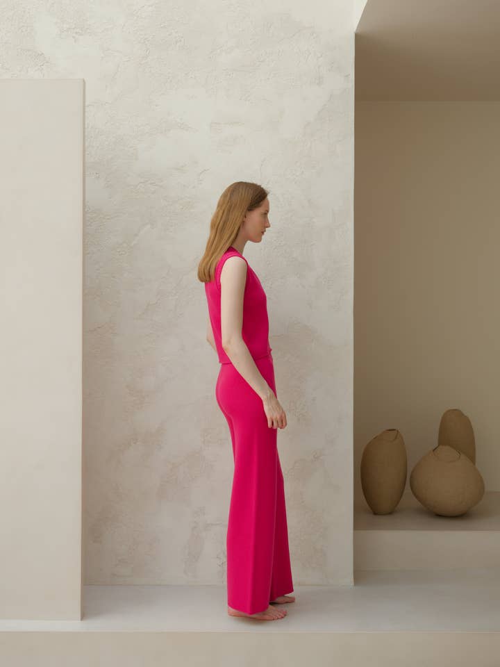 Lèmme - Wholesale Pants - Women's - Cashmere Mix Solid Trousers30