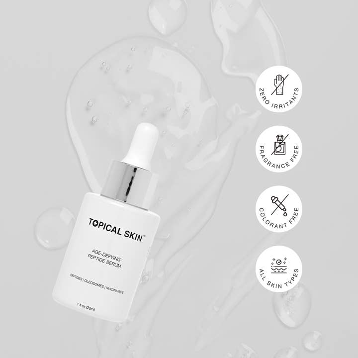 Topical Skin LLC - Wholesale Facial Serum/Concentrate - Age-Defying Peptide Serum - hydrating, anti-glycation 4