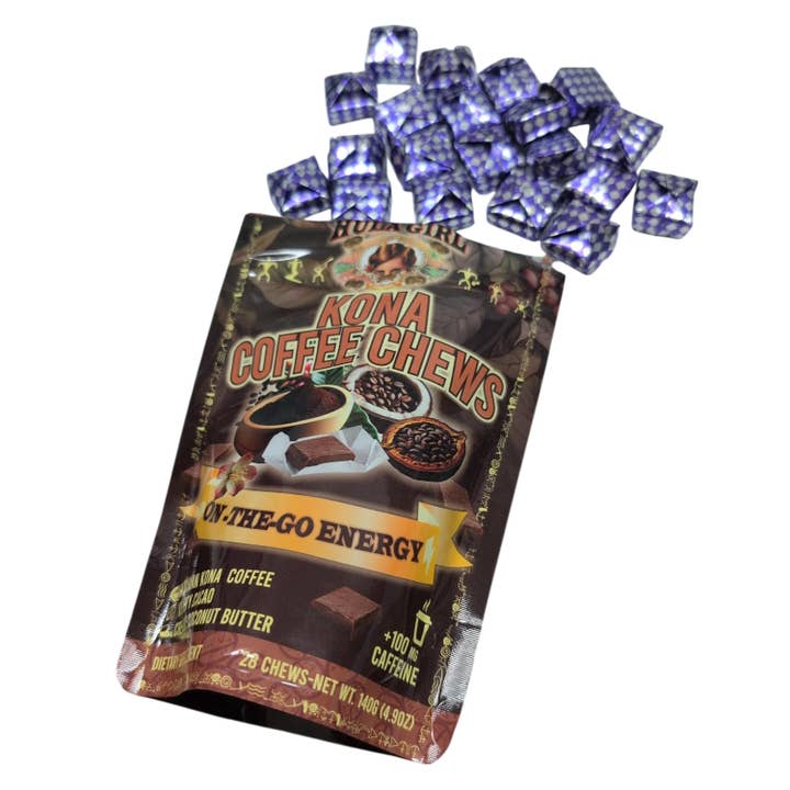 Hula Girl Products - Wholesale Boiled sweets - Hula Girl Kona Coffee Chews 4.9oz(140g) – Box of 123