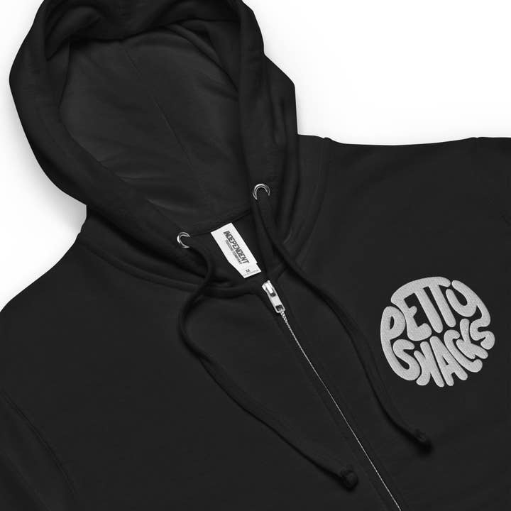 Petty Snacks - Wholesale Hoodie - Unisex - Pizza & Beer Harmony Zip-Up Hoodie3