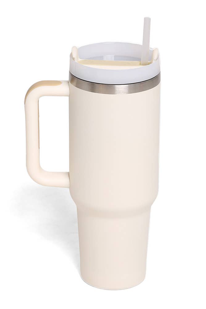 Hana - Venta al por mayor Vaso termo - Vaso con mango de 40 oz de color liso14