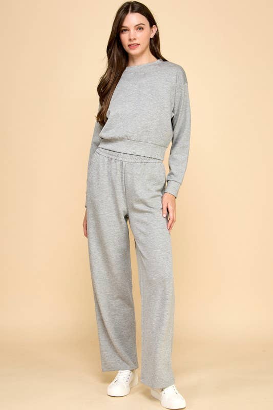 MIO WHOLESALE - Vente Ensemble de vêtements d'intérieur – femme - ENSEMBLE PULL-OVER & PANTALON AIR SCUBA CLASSIC SR01SET1