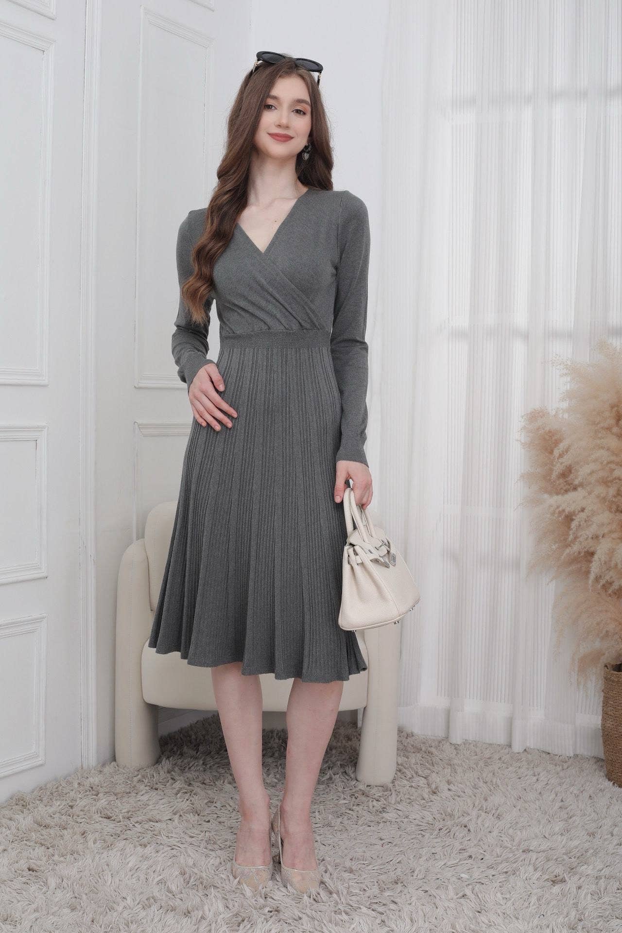 SWEET MAGIC MODA Y COMPLEMENTOS - Wholesale Dress - Women's - BASIC KNIT DRESS1