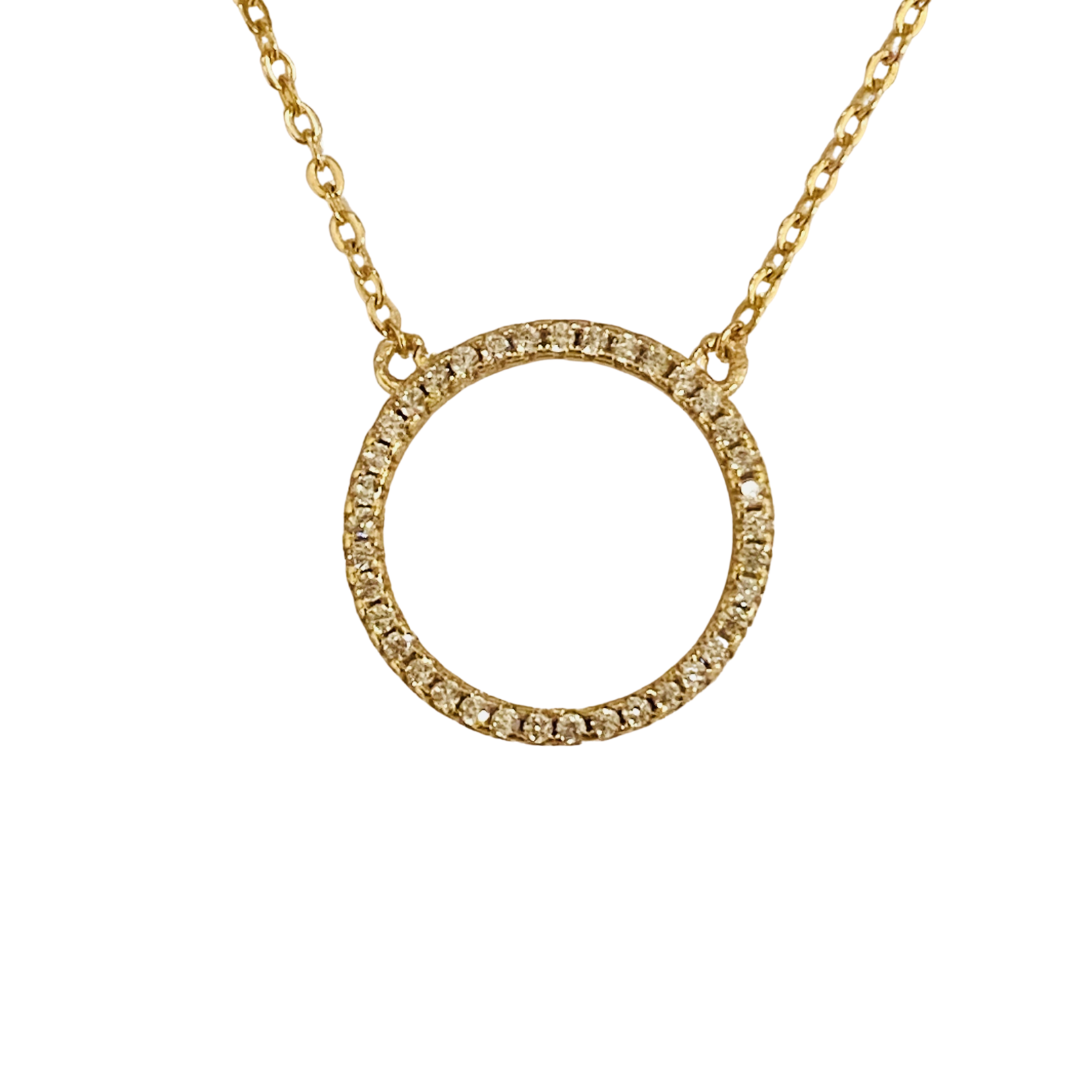 Be the Good - Wholesale Pendant/Charm Necklace - Pave Infinity Circle Necklace0