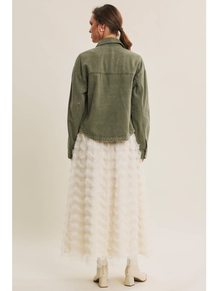 in february - Wholesale Jacket - Women's - ONE OF A KIND WASHED COTTON TWILL UTILITY OVERSIZED JACKET25