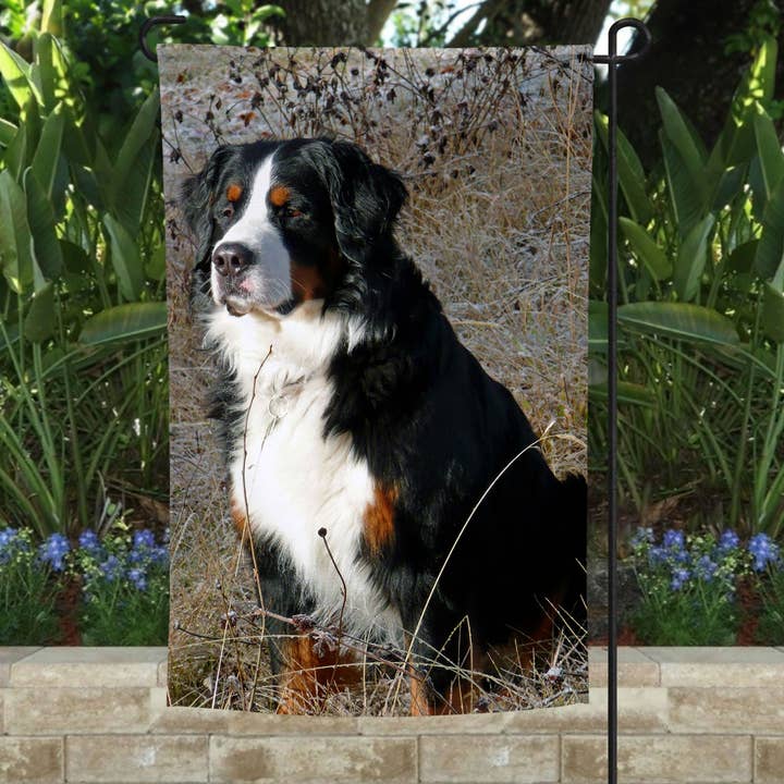 Bernese Mountain Dog Garden Flag for wholesale by Traci's Fun Creations