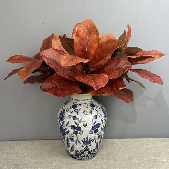 Sweet Home Deco - Wholesale Artificial flowers - 22''T Nature Touch Faux Magnolia Leaf Branch, Indoor/Ourdoor2