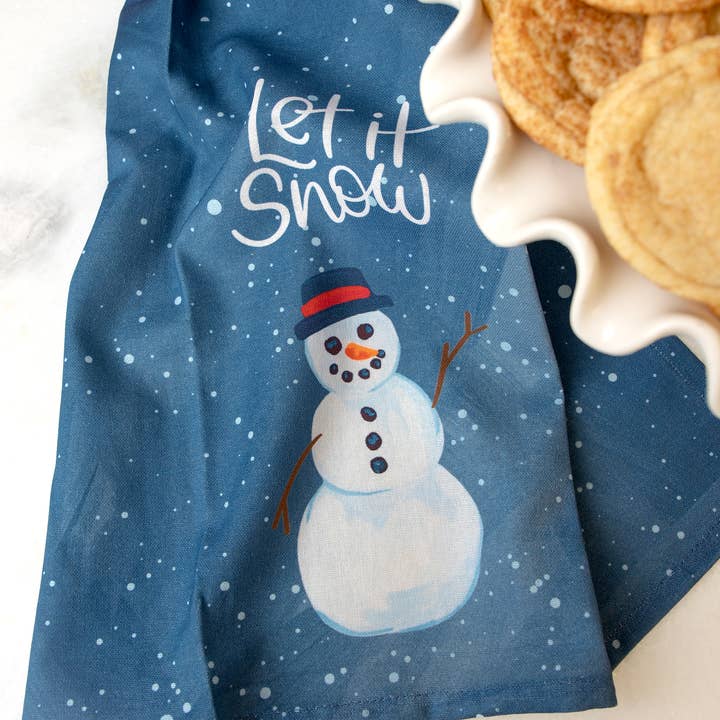 1canoe2 | One Canoe Two Paper Co. - Wholesale Tea Towel - Let It Snow Snowman Kitchen Tea Towel1