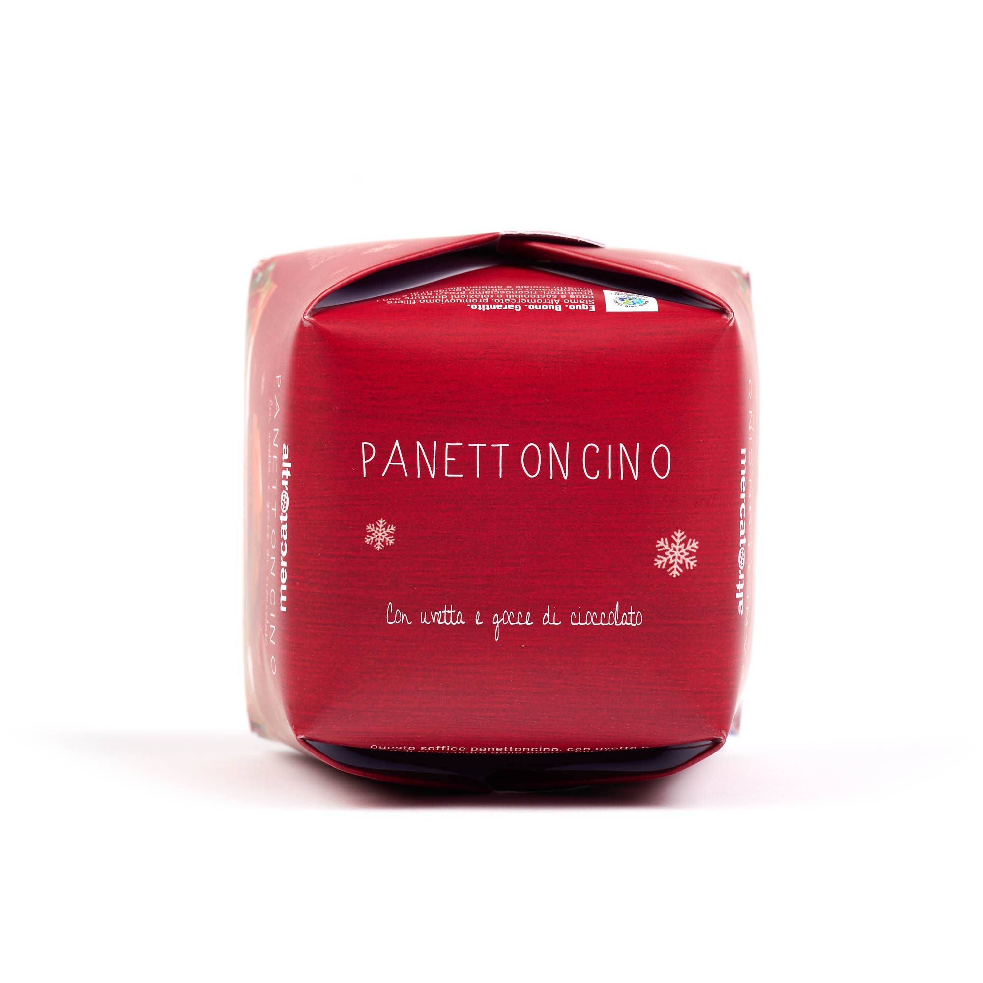 Altromercato - Wholesale Cake - Small Panettone With Chocolate Drops & Raisins 100 g6