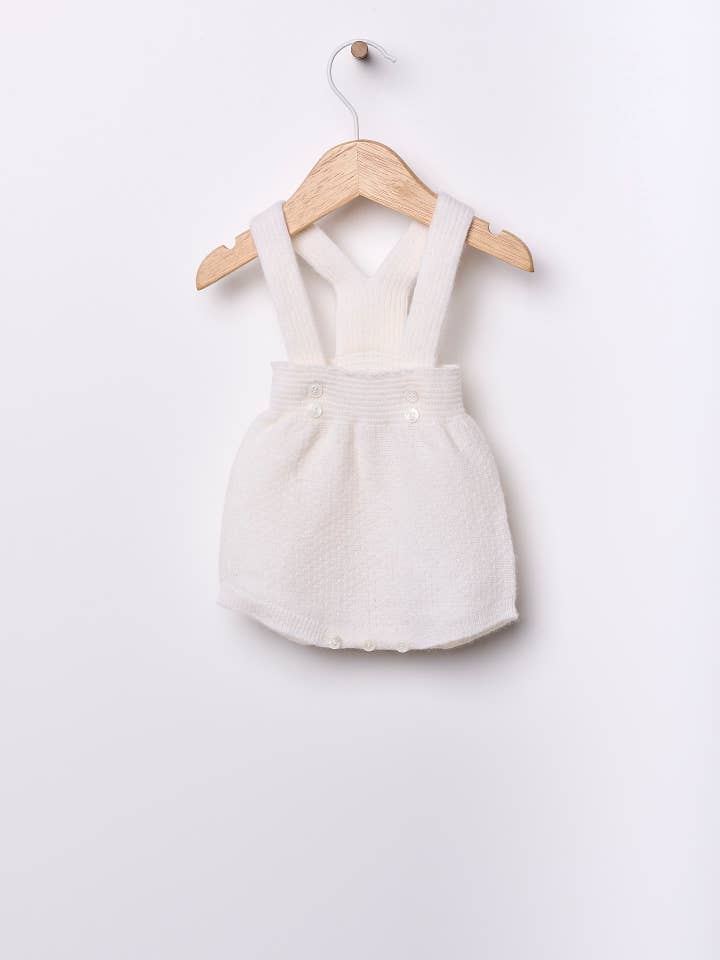 Axelbandsbody stickad i ull- och kashmirblandning | LITTLE LOVE för wholesale av Wedoble: sustainable children's fashion