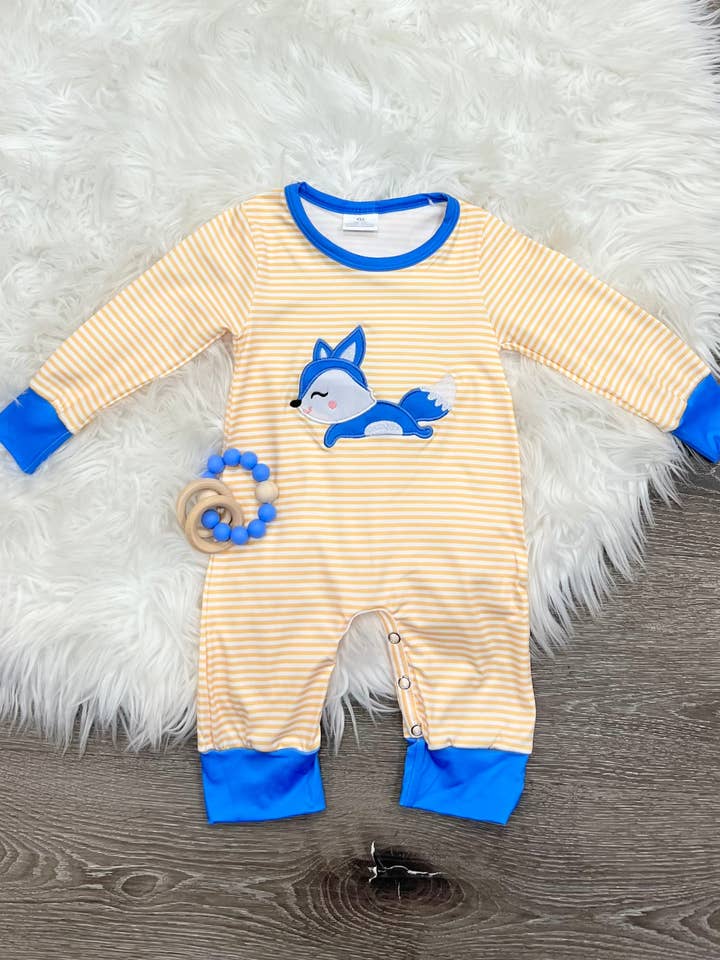 Freundlicher Fox Strampler für den Großhandel von Two Cute Boutique LLC