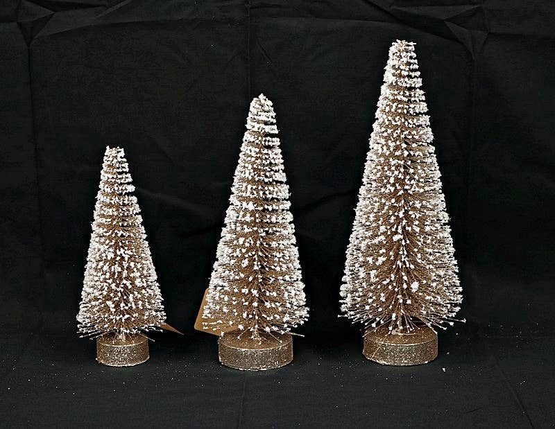 Impressive Enterprises, Inc. - Wholesale Christmas Decoration - 11217- 8in Champaign White Glitter Mini Tree1