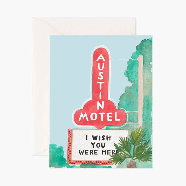 Biglietto «Wish You Were Here» per la vendita all'ingrosso da parte di Joy + Company