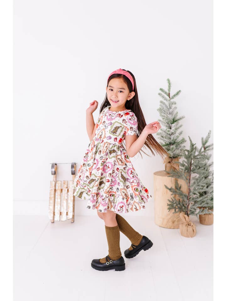 Made By Molly - Wholesale Dress - Kids - Framed Grinch | Collard Twirl Dress18