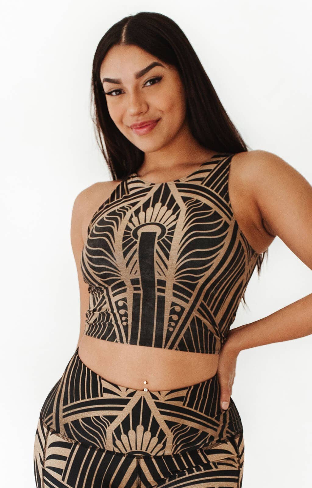 Yoga Democracy – Engroshandel Sportstop – til kvinder – Vendbar knude top i elegant imperium3