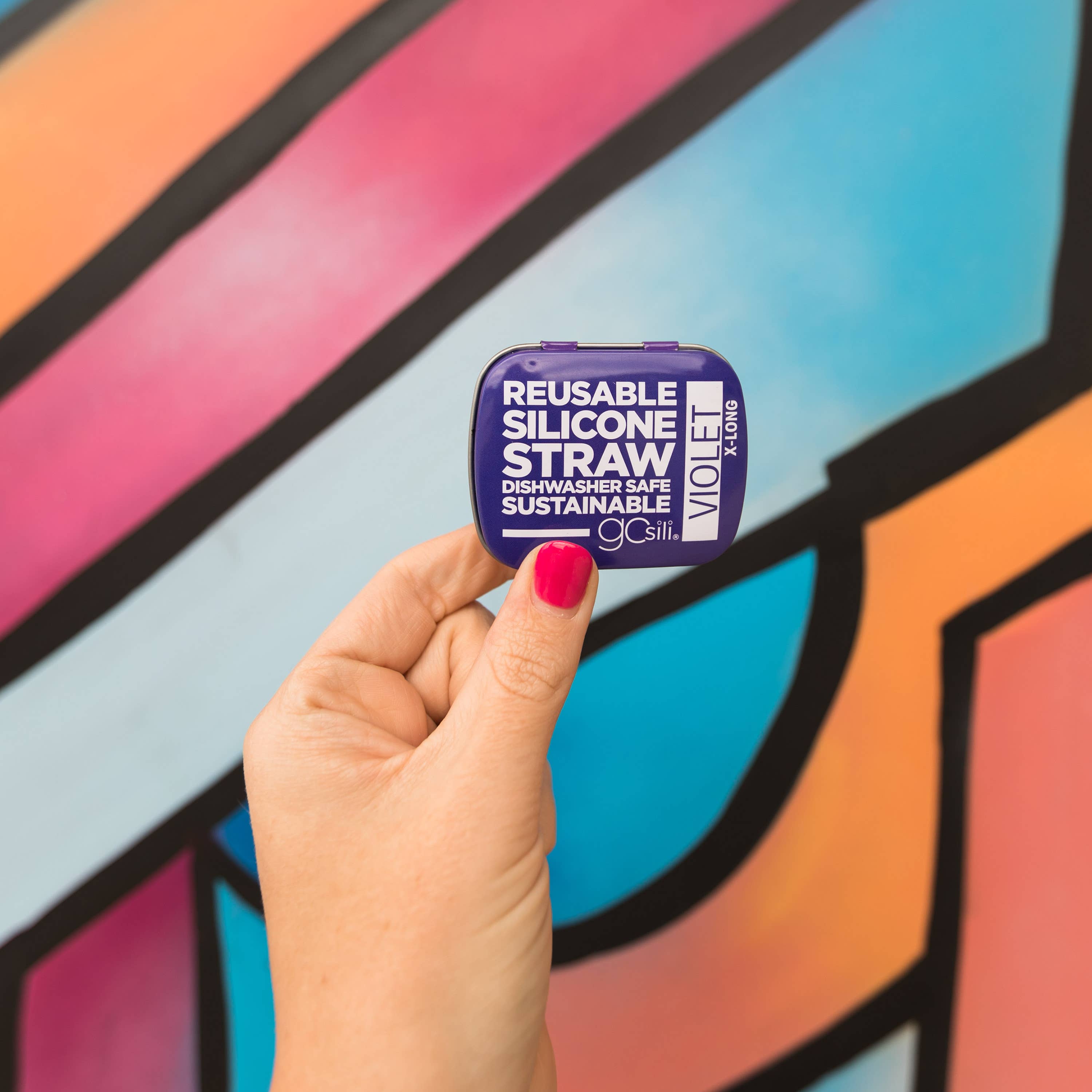 GoSili - Wholesale Retailer Display - Home & Living - 40 Ct Display X-Long Reusable Straw In Case, Assort Colors5