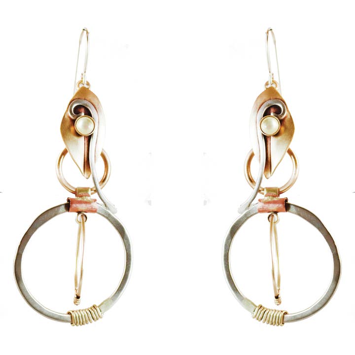 Hoopings Earrings with Copper Nickel Silver and Brass for wholesale by Whitney Designs Ltd.