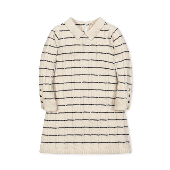 Organic Peter Pan Collar Sweater Dress for wholesale by Hope and Henry