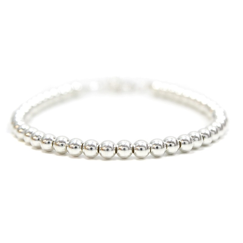 Ethike.eu - Wholesale Armband met kralen - Zilveren Armband - 4mm Parels3