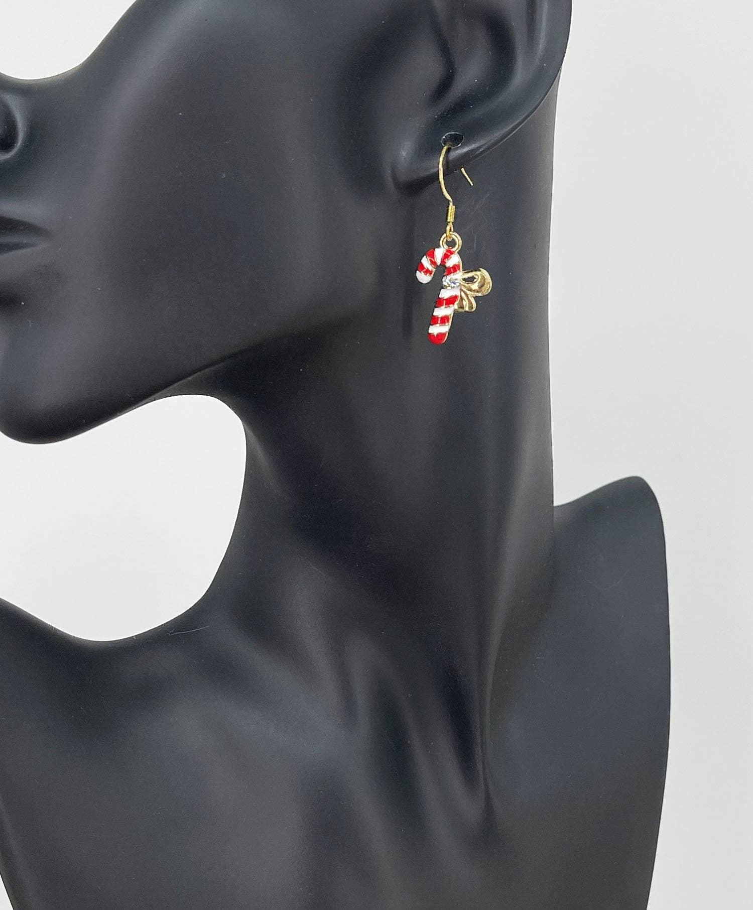 Magnolia & Peach Jewelry Boutique, LLC - Wholesale Dangle Earrings - Candy Cane Pendant Earrings2