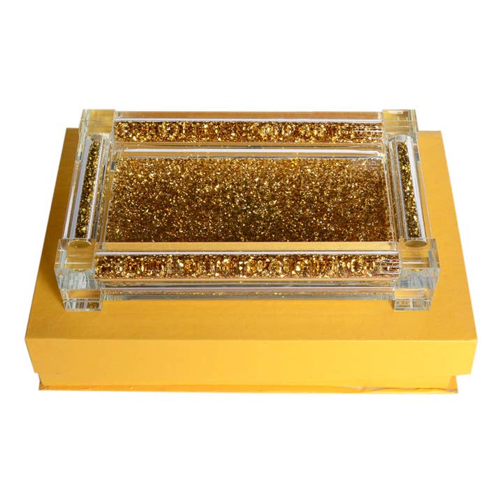 Ambrose - Bandeja pequeña de cristal en caja de regalo para venta al por mayor de Amazing Rugs