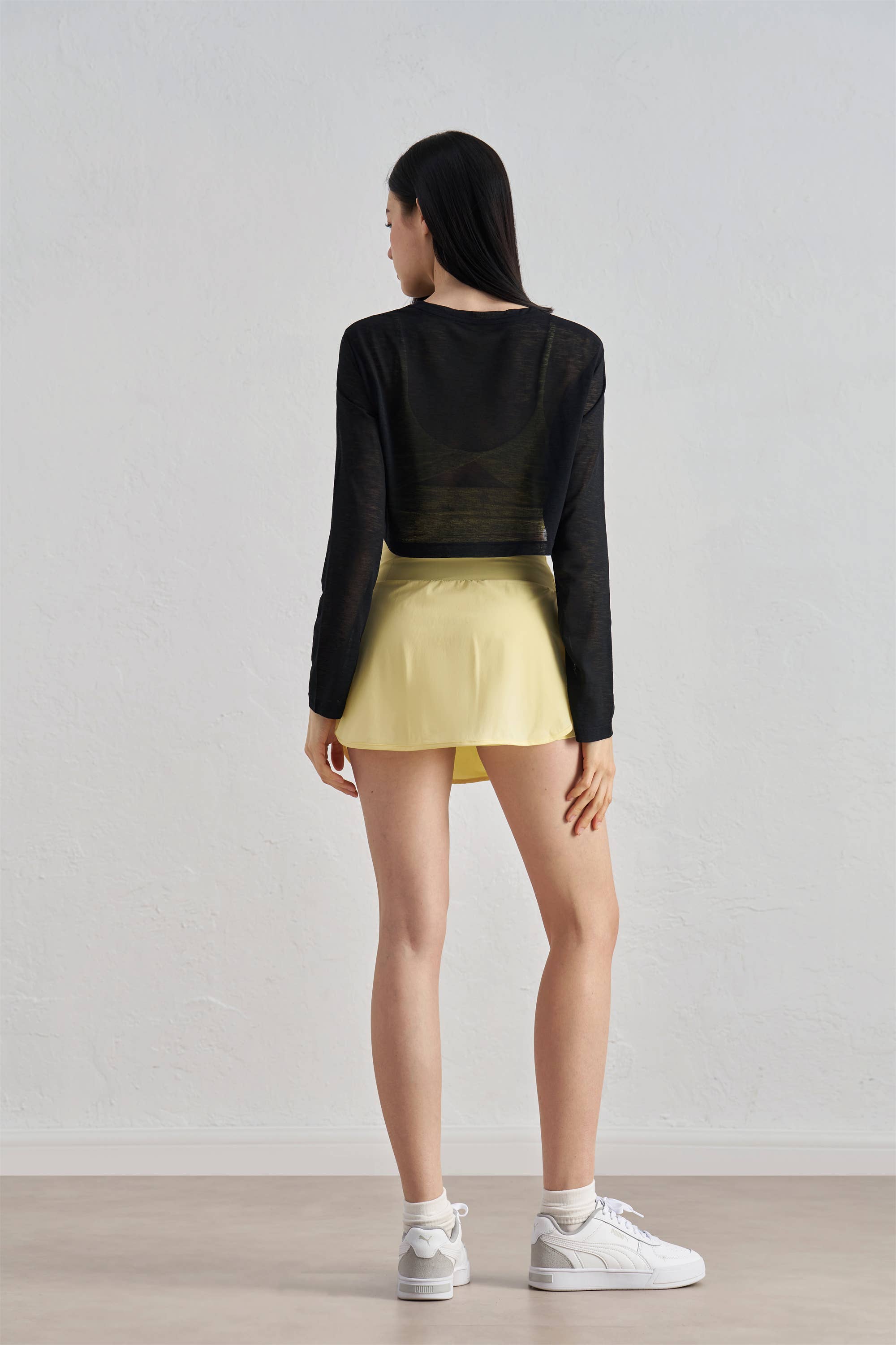 91thelabel - Wholesale Gebreide top - Dames - Lucia Sheer Lange Mouw Verkorte Cover-Up5